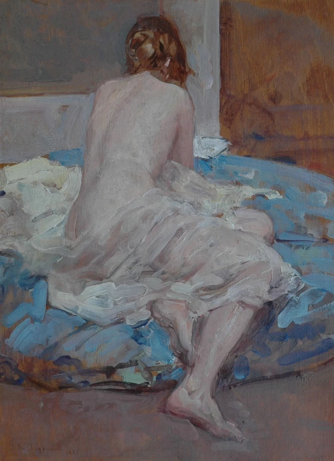 André Cluysenaar - Donna seduta che legge